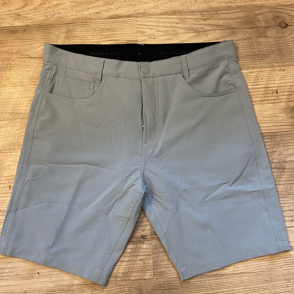 Kyodan Light Gray Men's Flat Front Shorts
